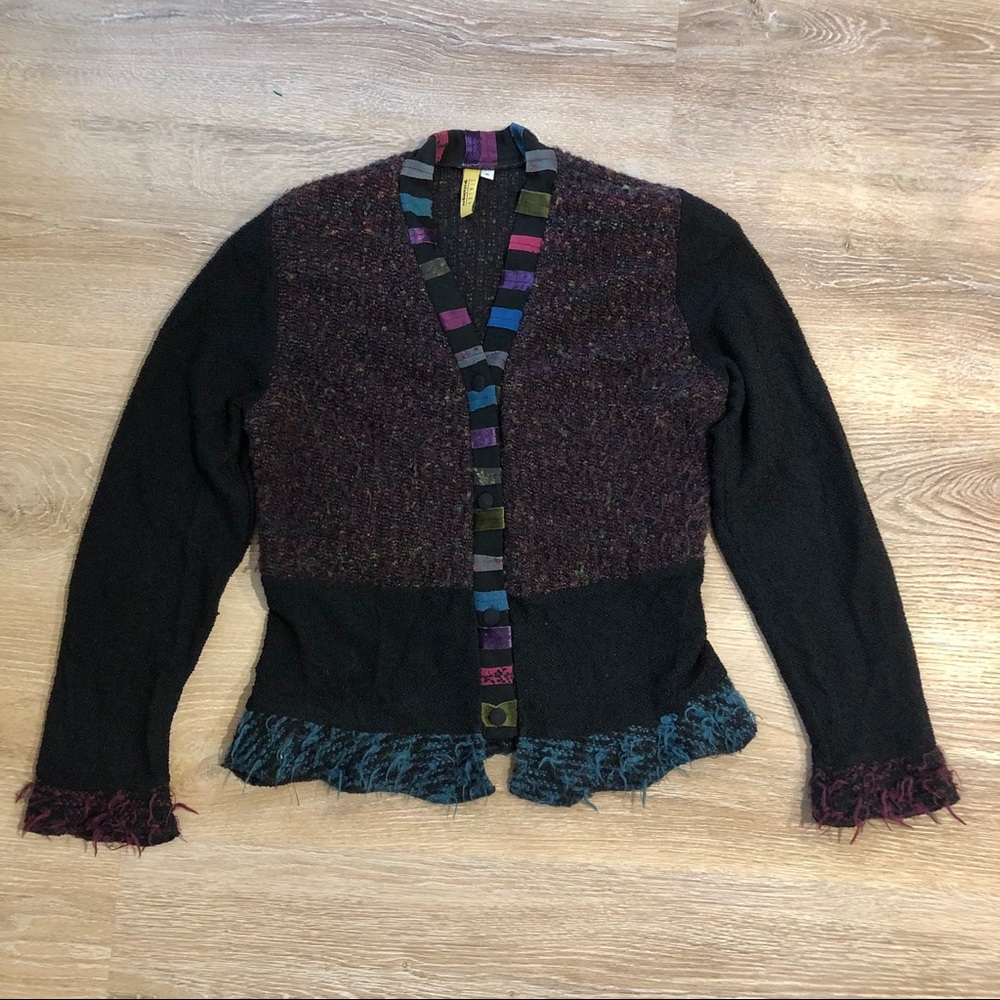 Staley Gretzinger Wearable Art cardigan sweater S